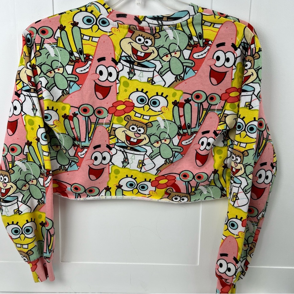 Nickelodeon SpongeBob SquarePants Cropped Sweatshirt Women’s Small